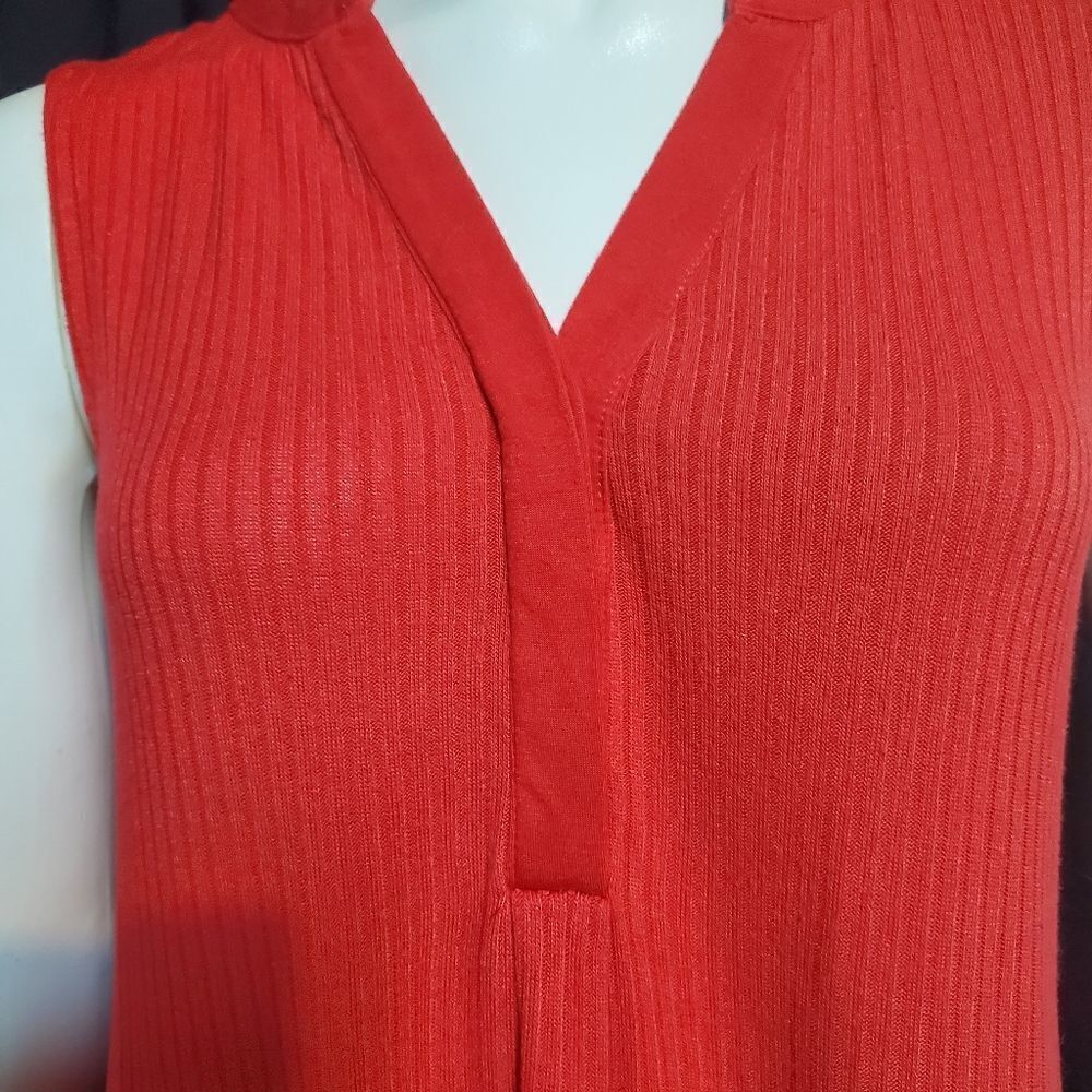 Cupio Red Striped Tank Top (S) - Picture 3 of 6